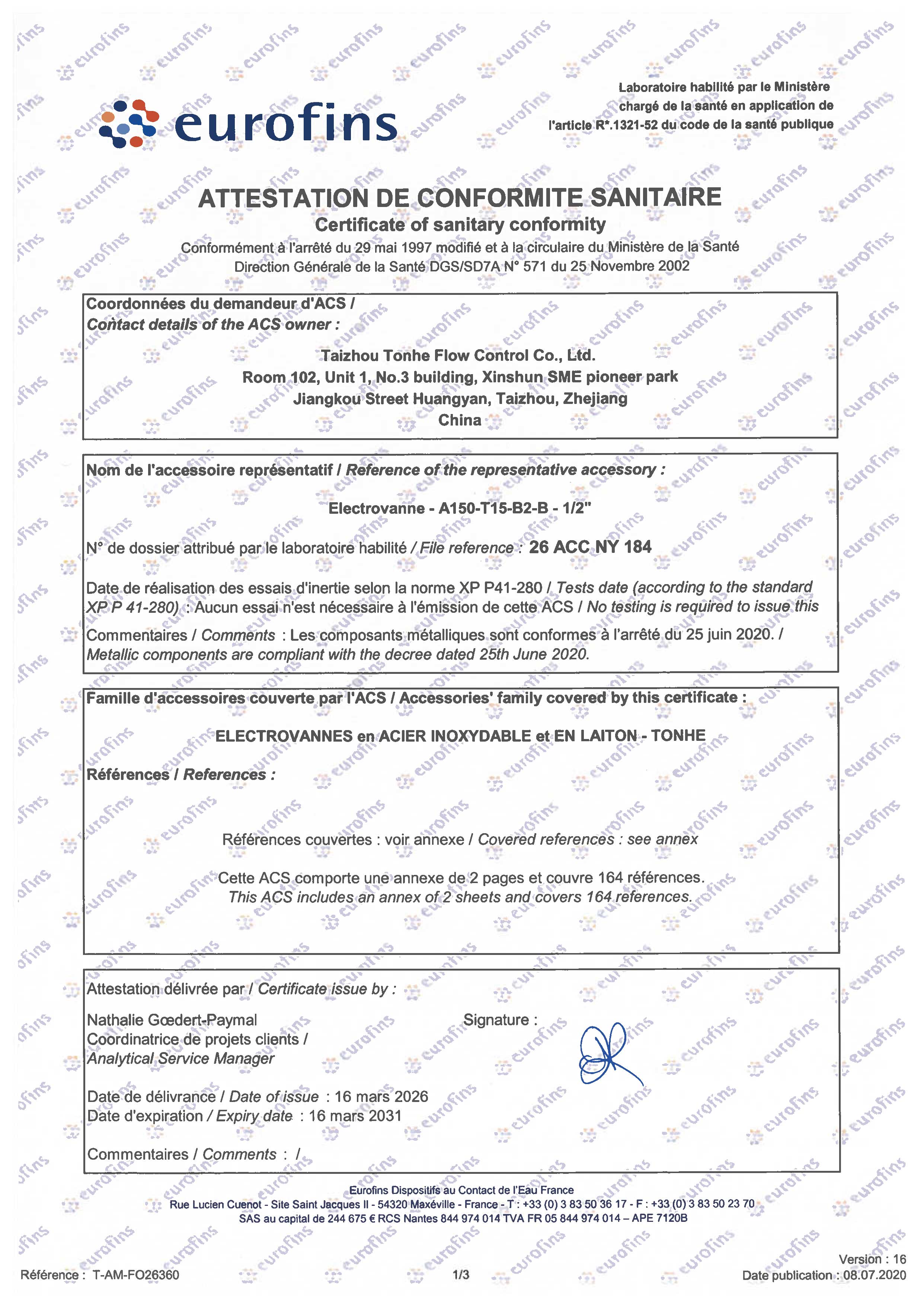 TONHE&nbsp;26&nbsp;ACC&nbsp;NY&nbsp;184-ACS-证书-1.jpg