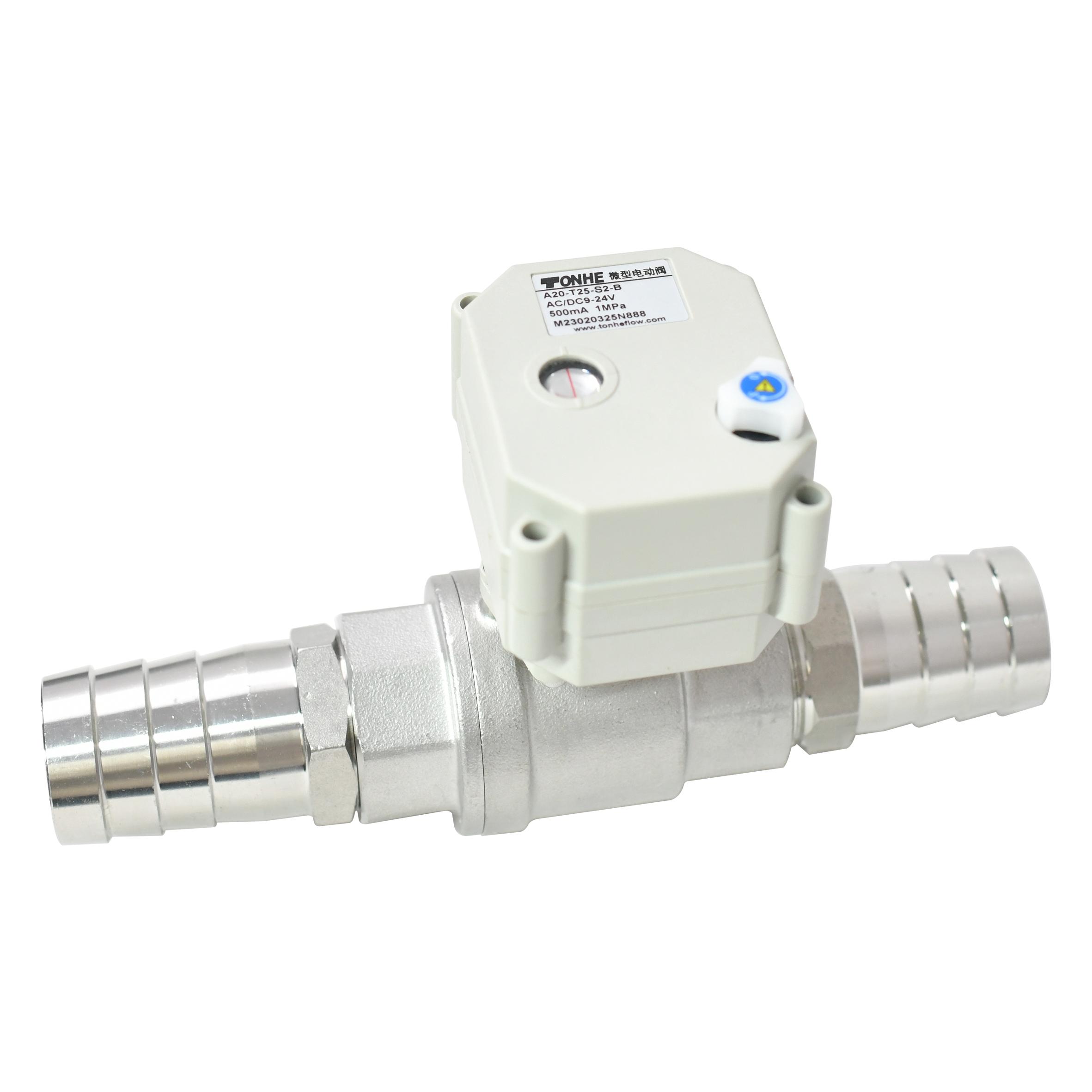 With indicator & manual override，Pagoda Type Hose Joint 1 ''   Electric Valve 